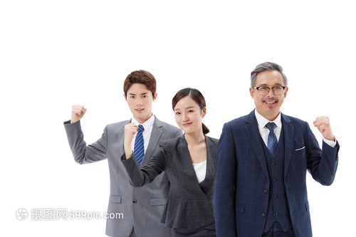 商業(yè)精英團(tuán)隊(duì)加油形象