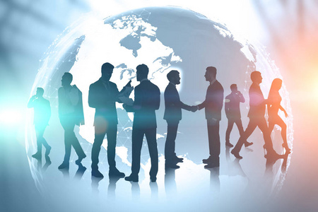 全球化團隊圖片-全球化團隊素材-全球化團隊插畫-攝圖新視界